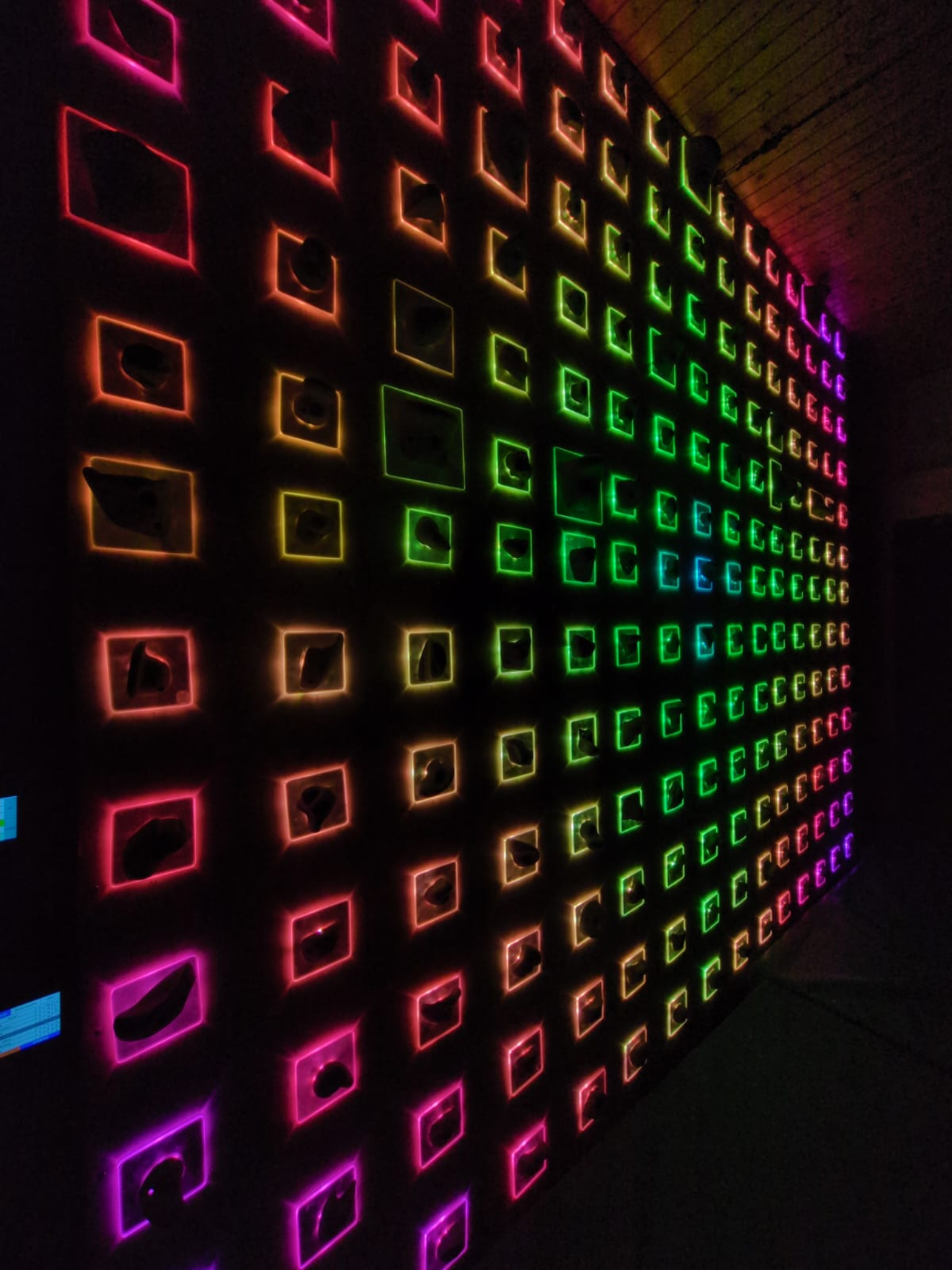 Flashwall Lichtwirkung seitlich