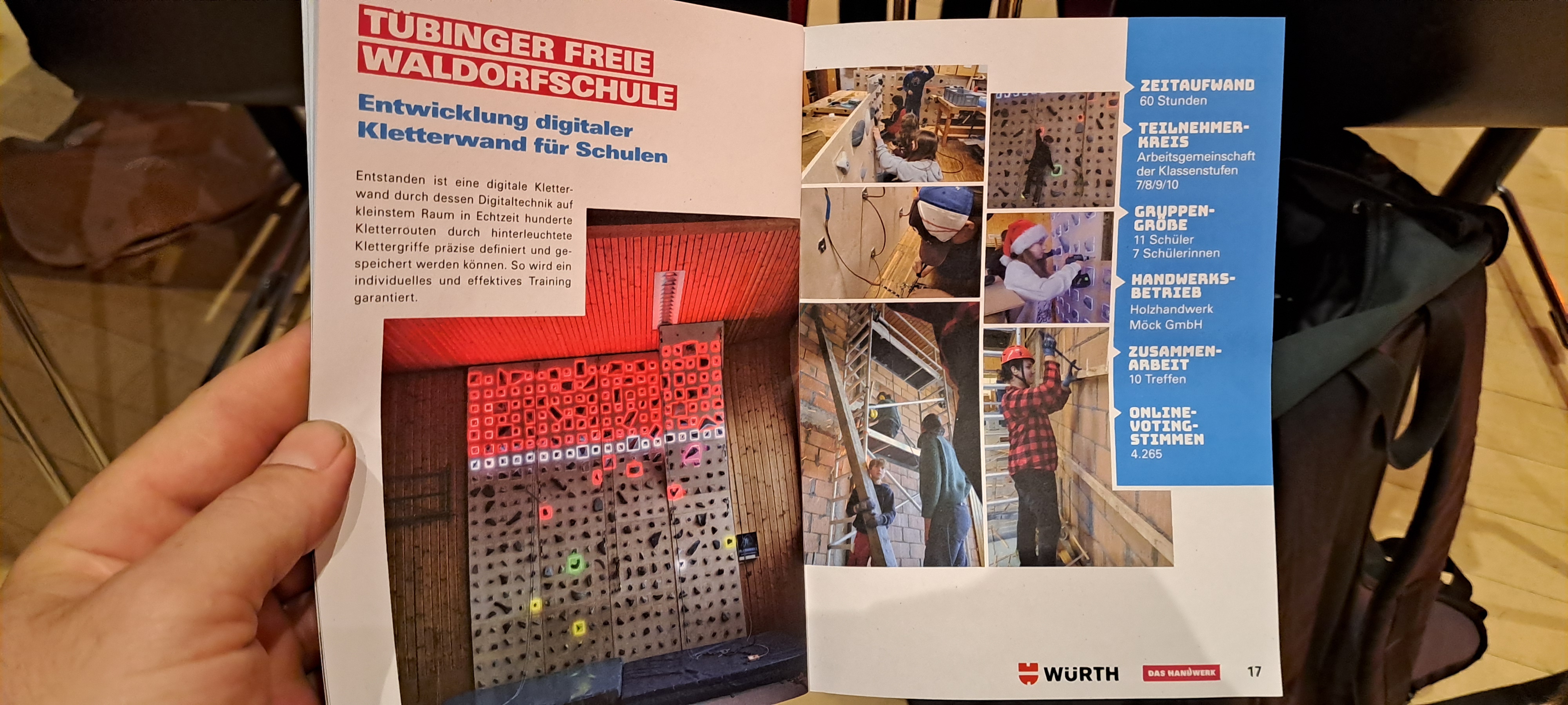 Bericht über die Flashwall im Würth Magazin
