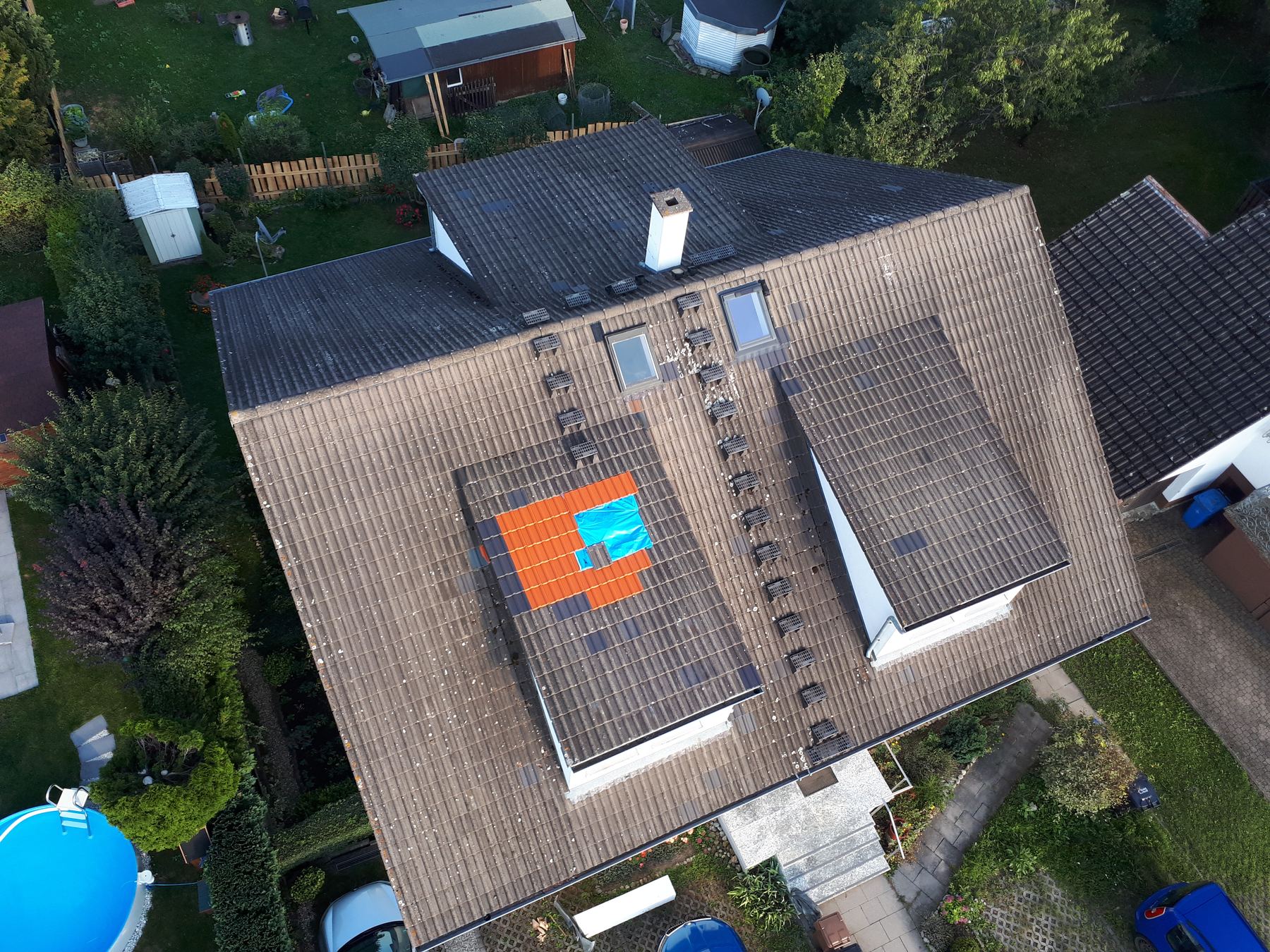 Unwetterschaden in Balingen mit Drohnenaufklärung